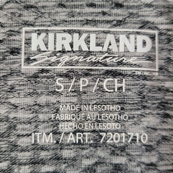 Kirkland Signature Women's Gray Print 1/4 Zip Long Sleeve Pullover - Picture 6 of 14
